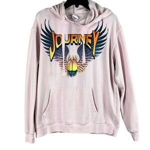 Nomota LLC‎ Journey Classic Scarab Band Hoodie Pullover Womens Size XL Pink Soft